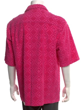 Marine Serre Graphic Print Short Sleeve Shirt