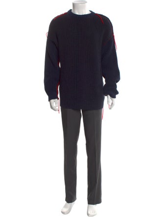 Marine Serre Mock Neck Long Sleeve Pullover