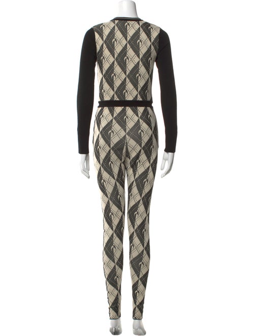 Marine Serre Printed V-Neck Jumpsuit