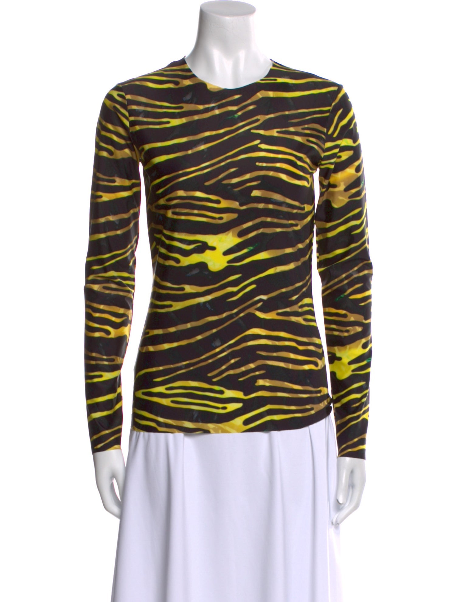 Marine Serre Whiteline Nylon Top