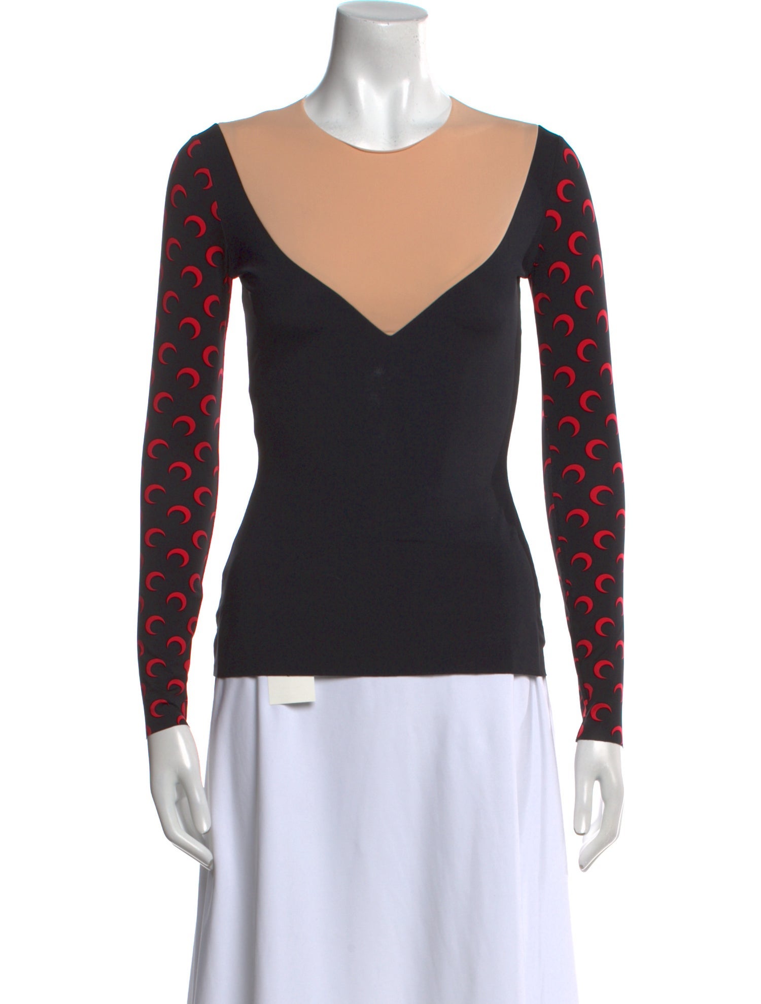 Marine Serre Printed Crew Neck Top