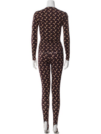 Marine Serre Nylon Printed Pant Set