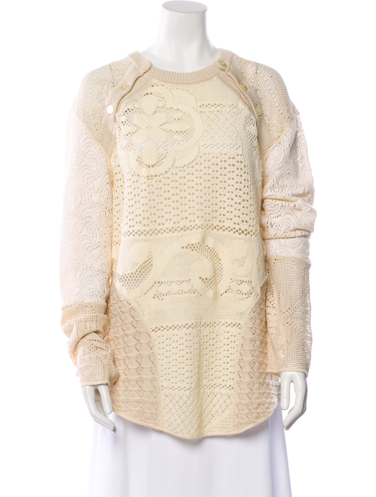 Marine Serre Scoop Neck Sweater