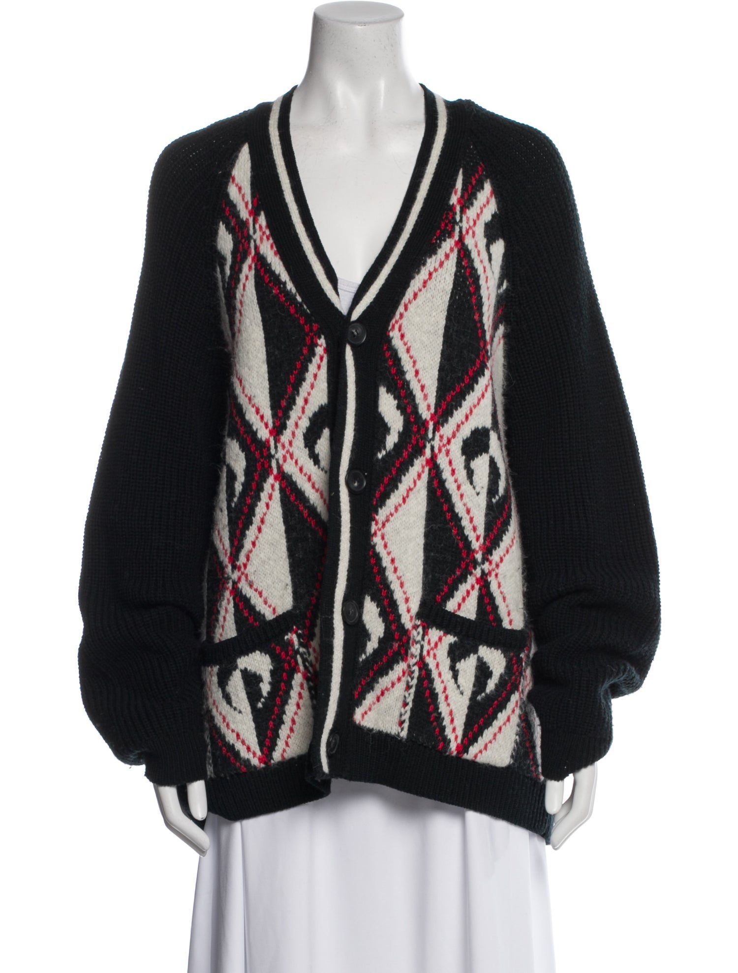 Marine Serre Wool Printed Sweater
