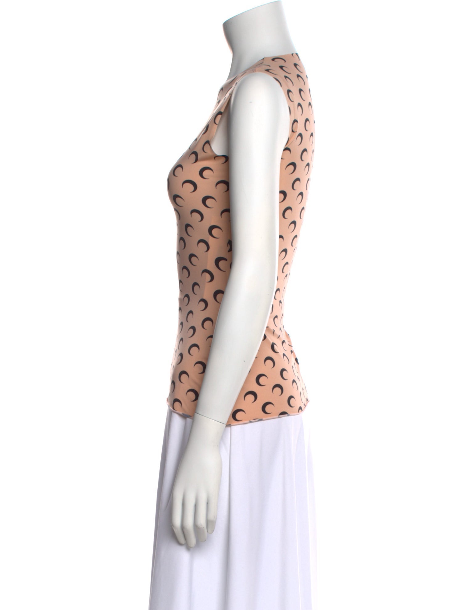 Marine Serre Printed Crew Neck Top