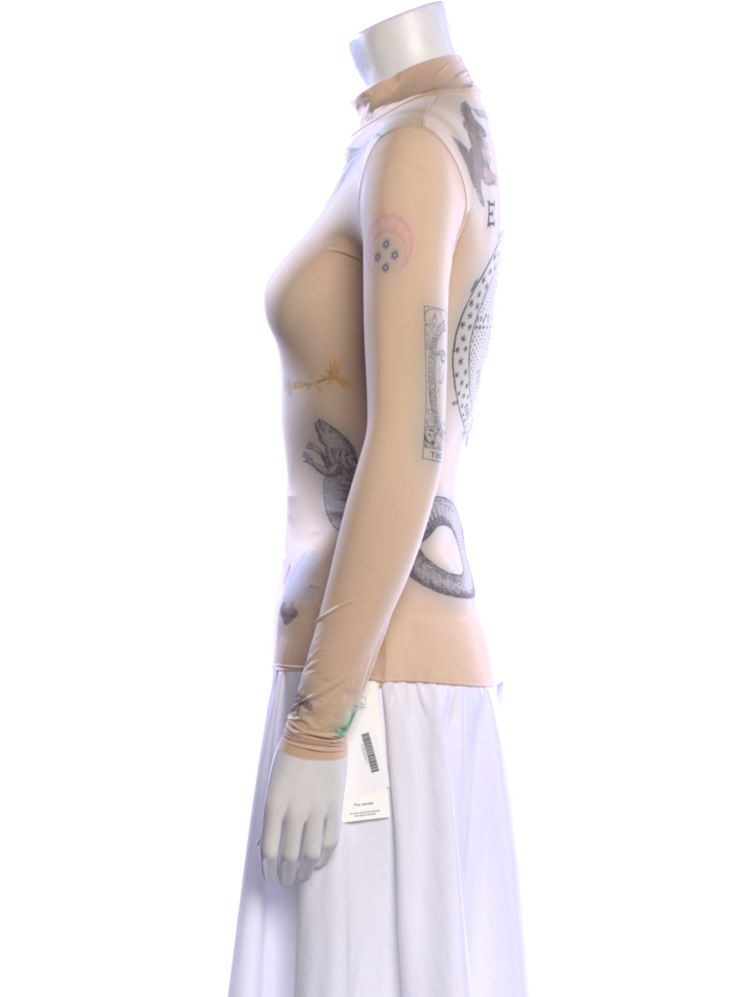 Marine Serre 2020 Tattoo Print Sweatshirt