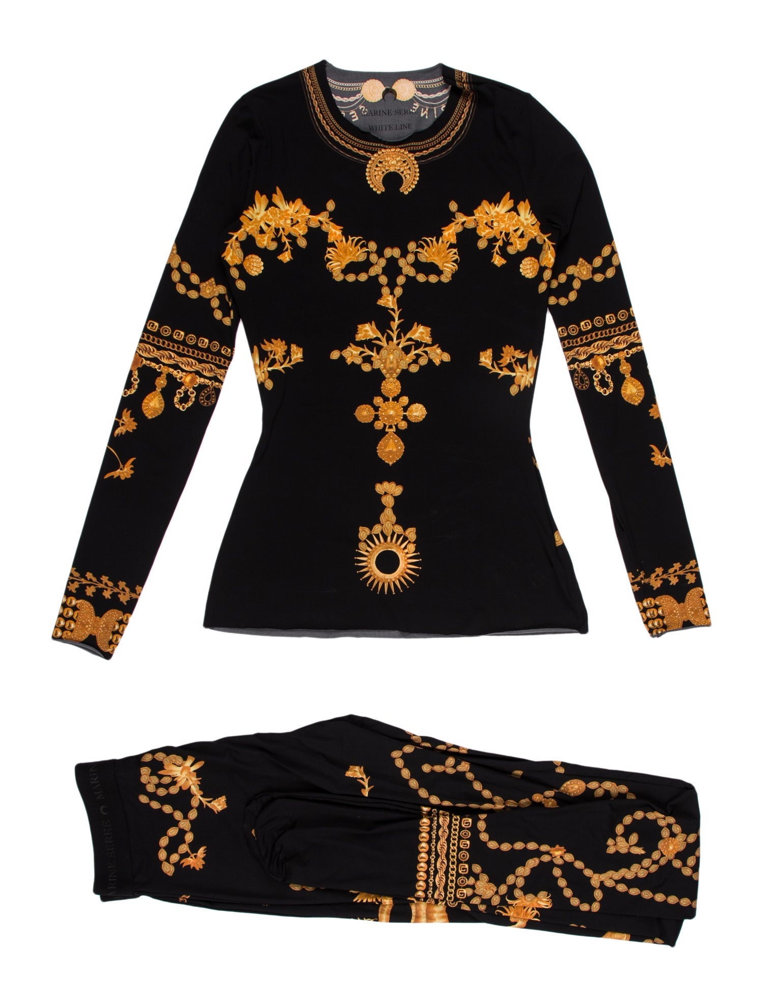 Marine Serre Printed Pant Set