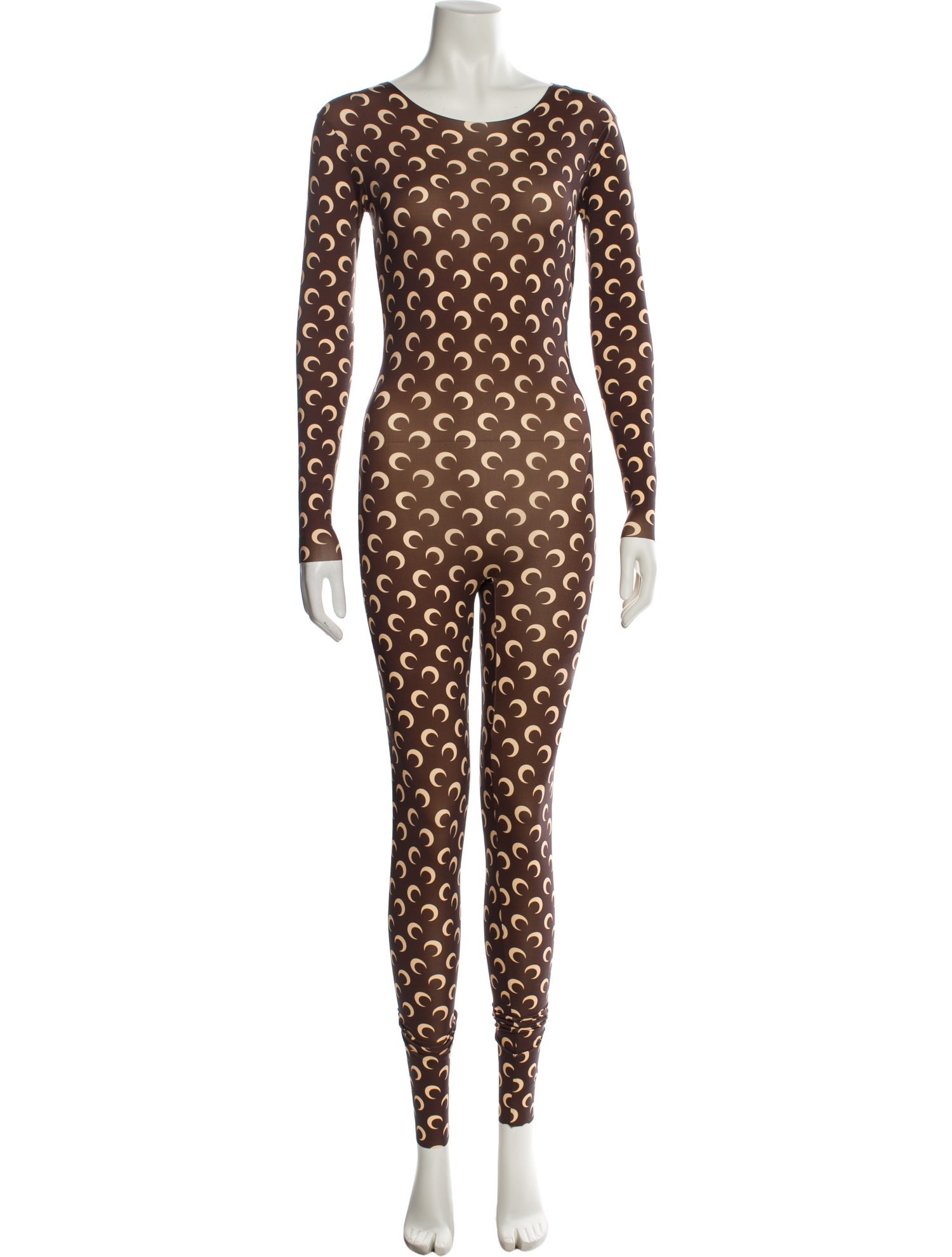 Marine Serre Printed Scoop Neck Jumpsuit
