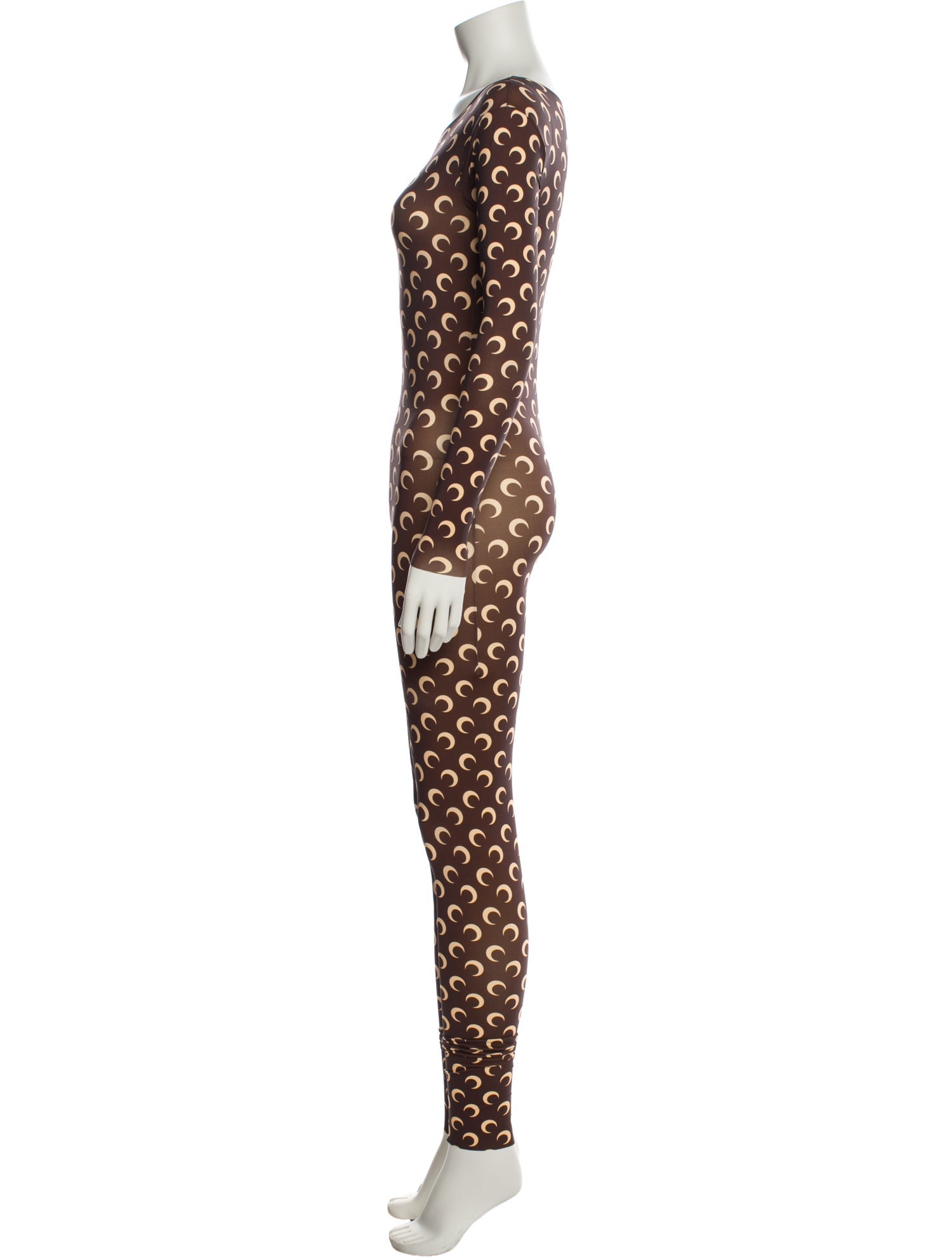 Marine Serre Printed Scoop Neck Jumpsuit