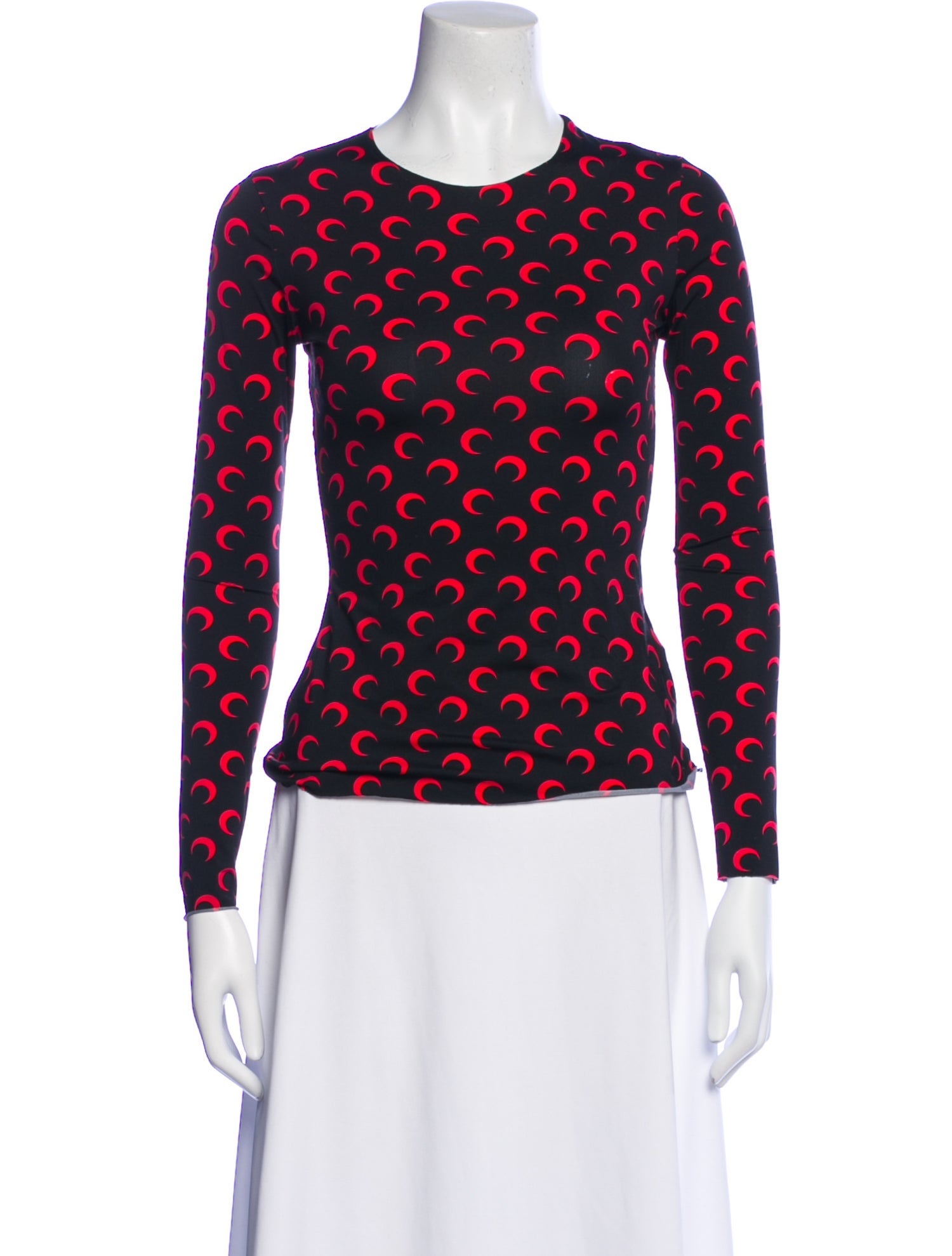 Marine Serre Printed Crew Neck Top