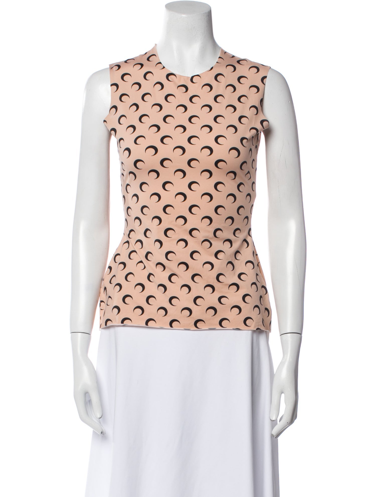 Marine Serre Printed Crew Neck Top