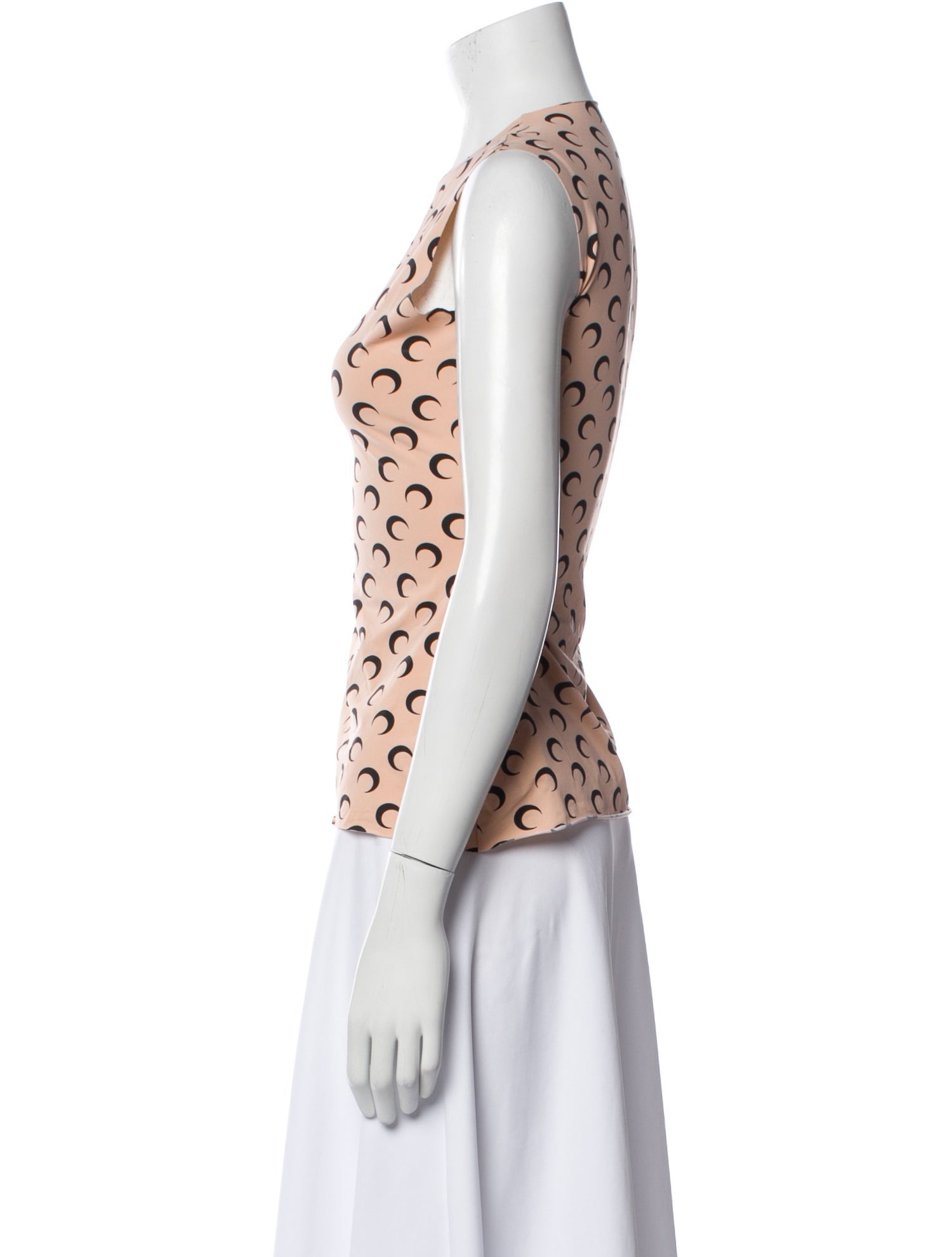 Marine Serre Printed Crew Neck Top