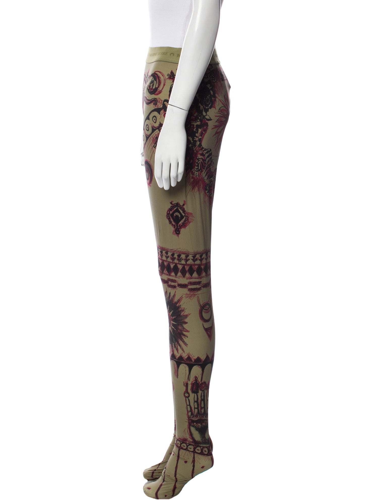 Marine Serre Printed Skinny Leg Pants