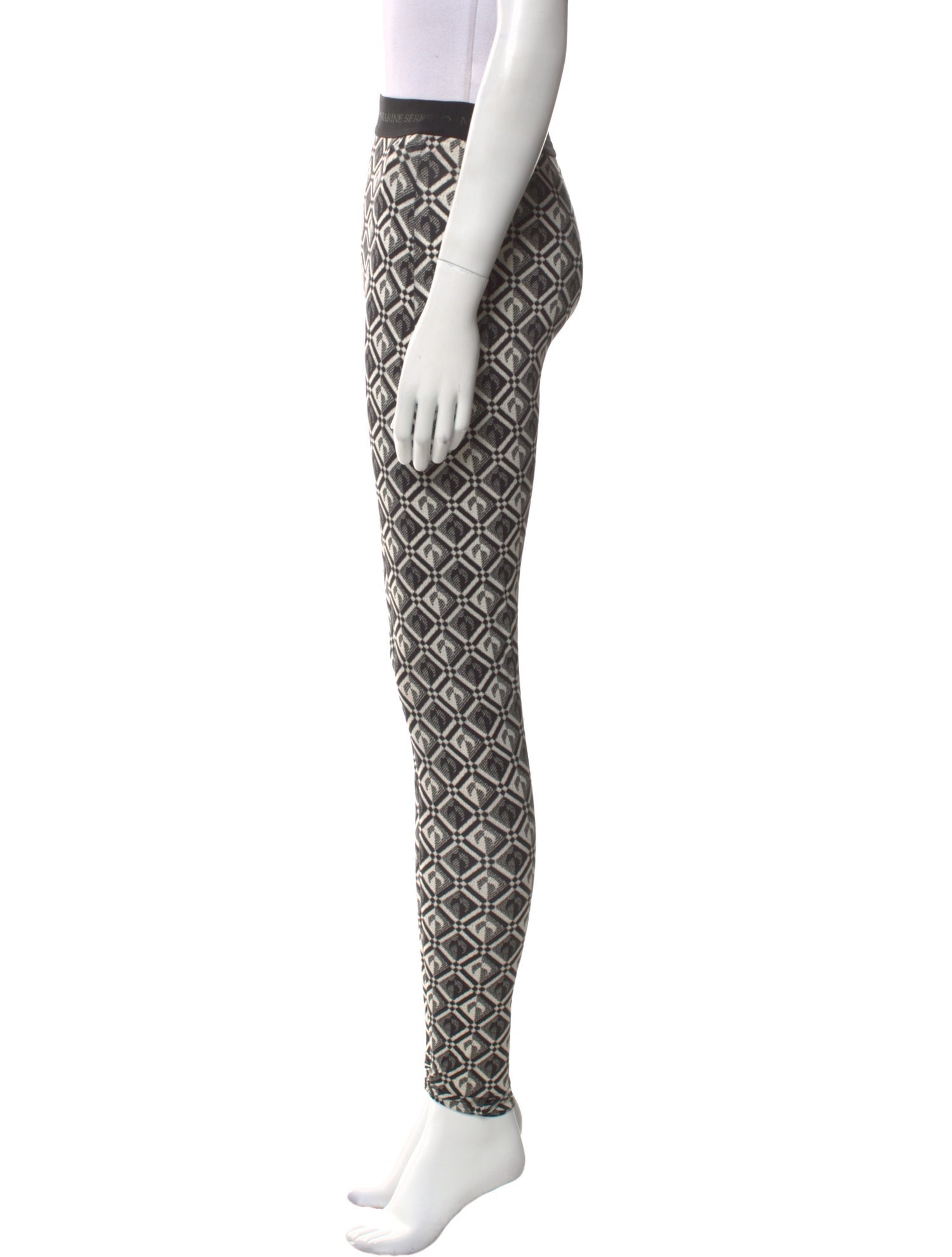 Marine Serre Printed Skinny Leg Pants