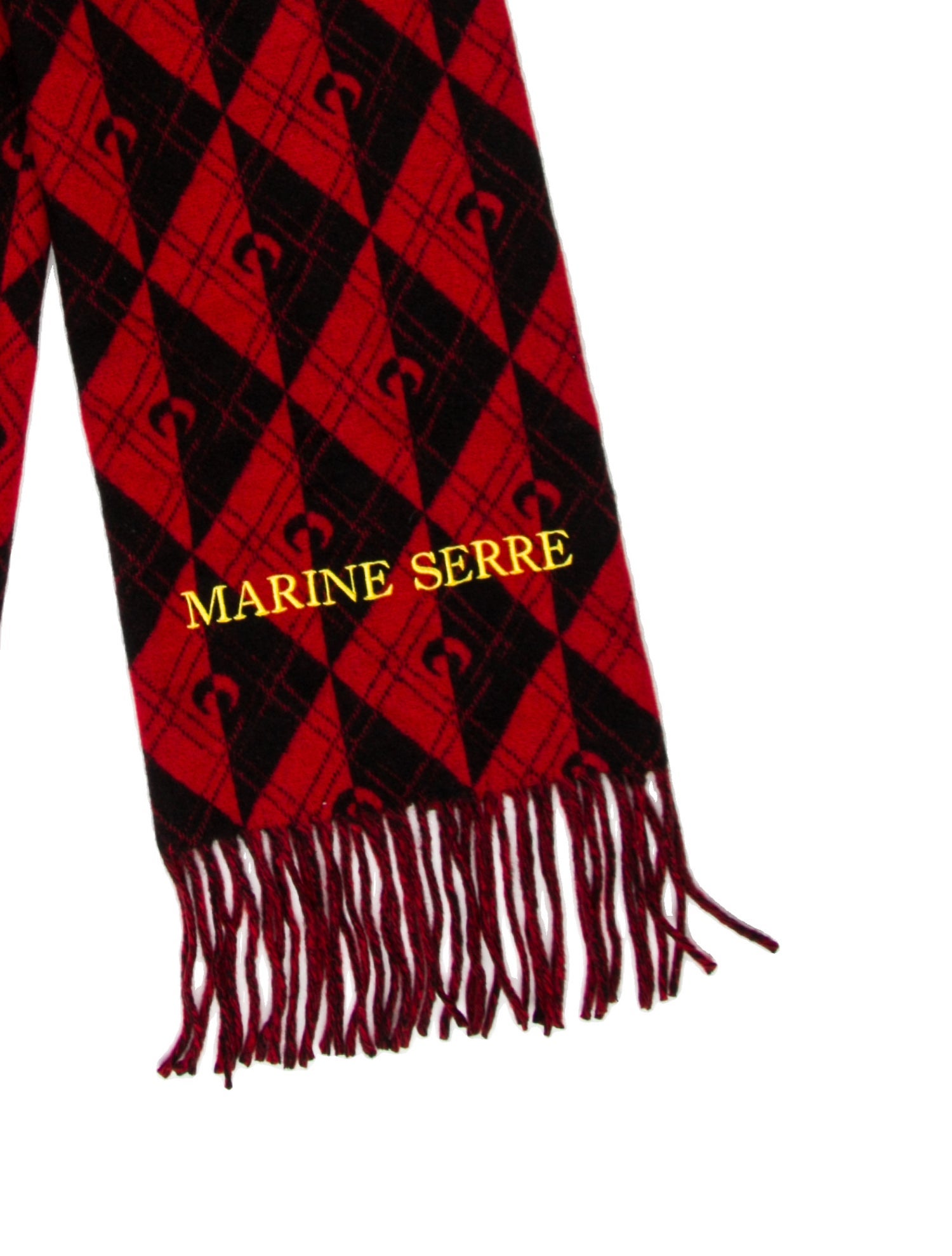 Marine Serre Wool Printed Scarf w/ Tags