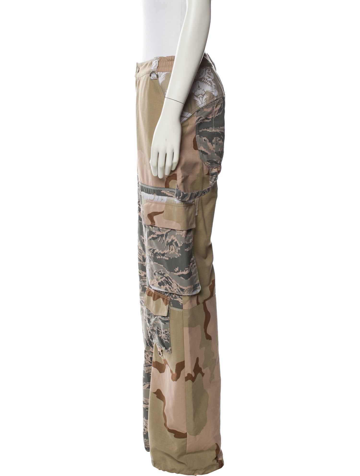 Marine Serre Printed Wide Leg Pants