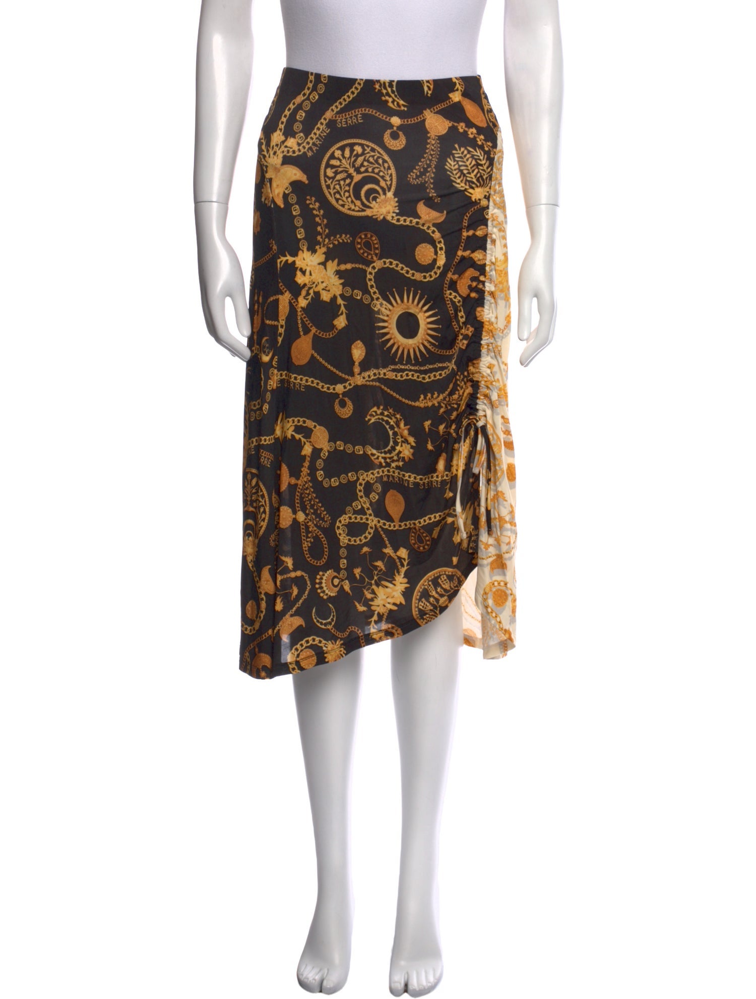 Marine Serre Printed Knee-Length Skirt w/ Tags