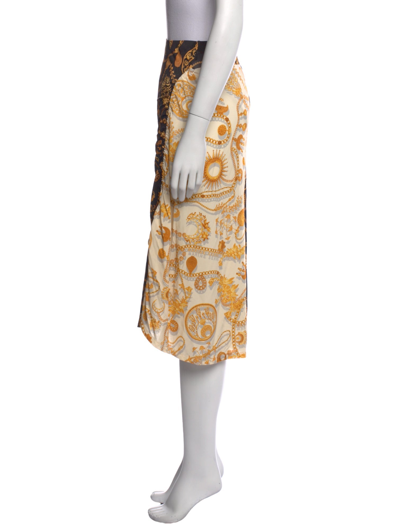 Marine Serre Printed Knee-Length Skirt w/ Tags