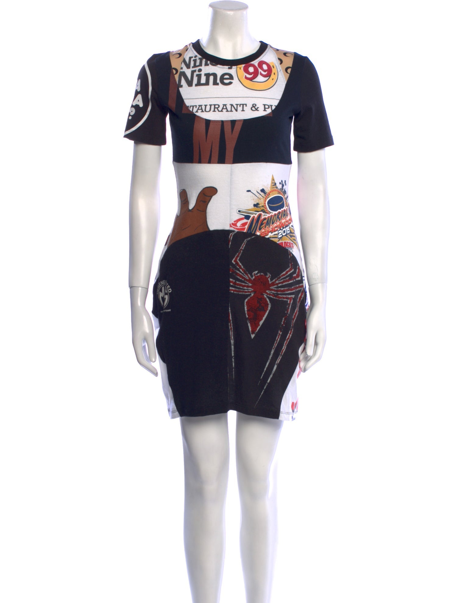 Marine Serre Graphic Print Mini Dress