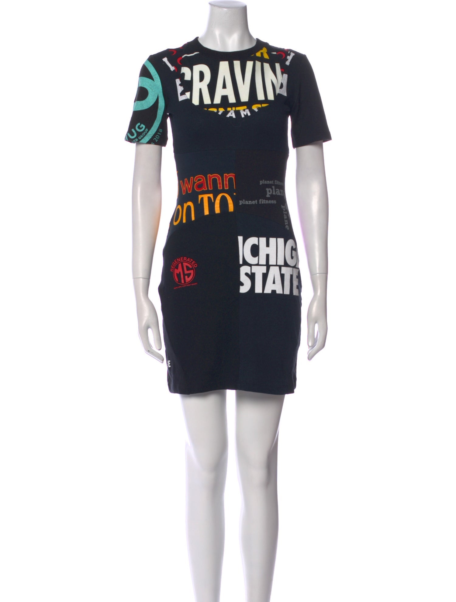 Marine Serre Graphic Print Mini Dress