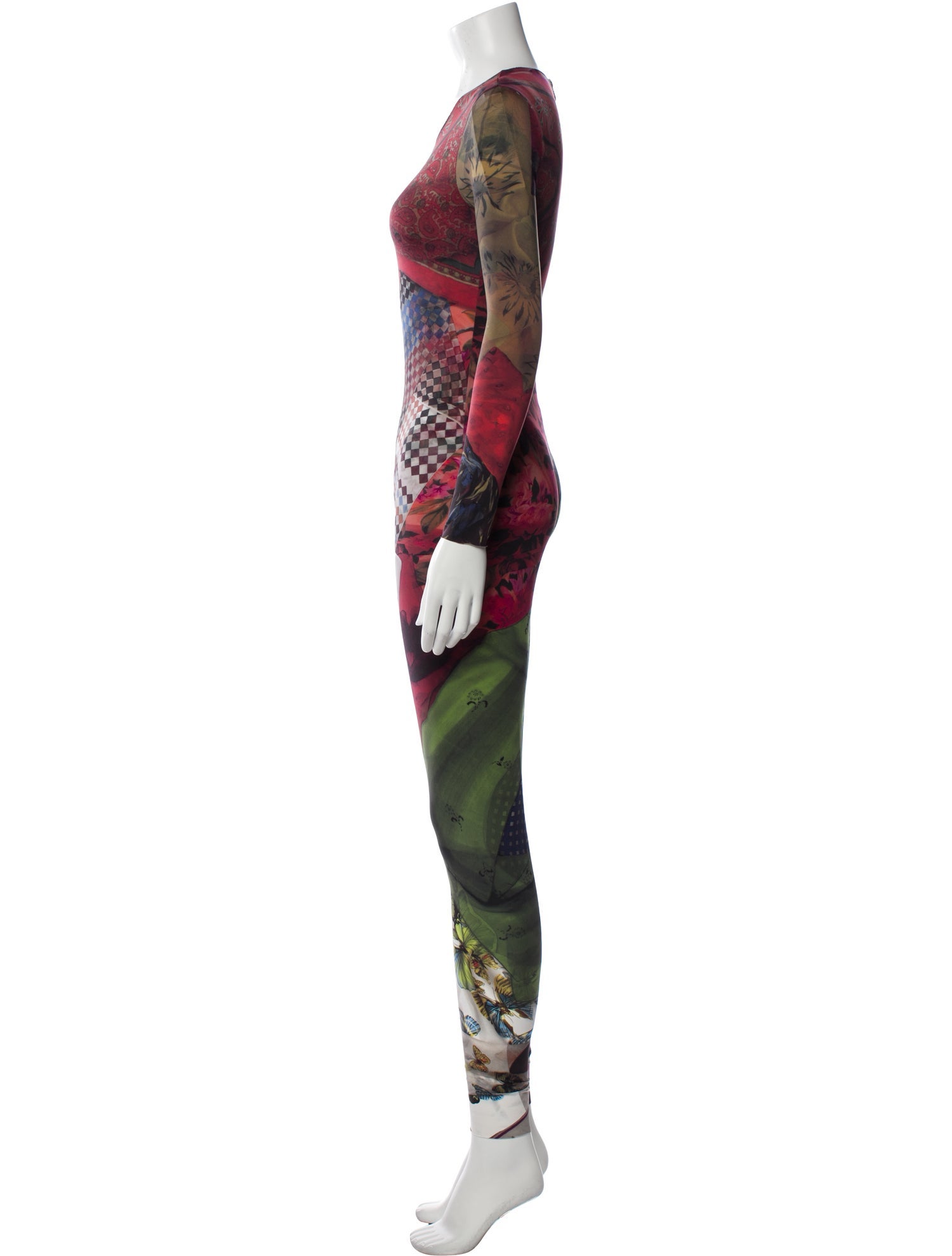 Marine Serre Printed Scoop Neck Jumpsuit