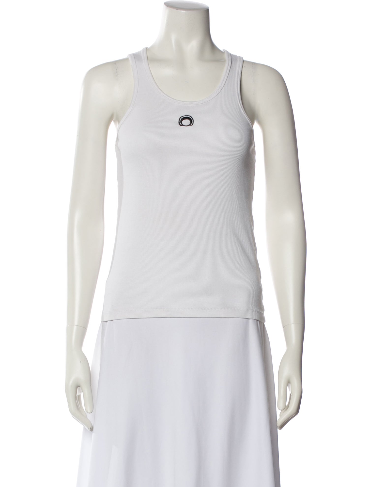 Marine Serre Scoop Neck Sleeveless Top