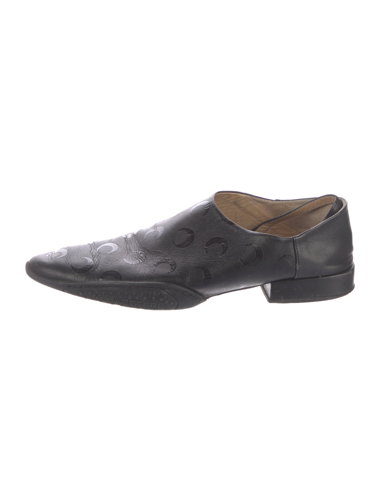 Marine Serre Leather Oxfords