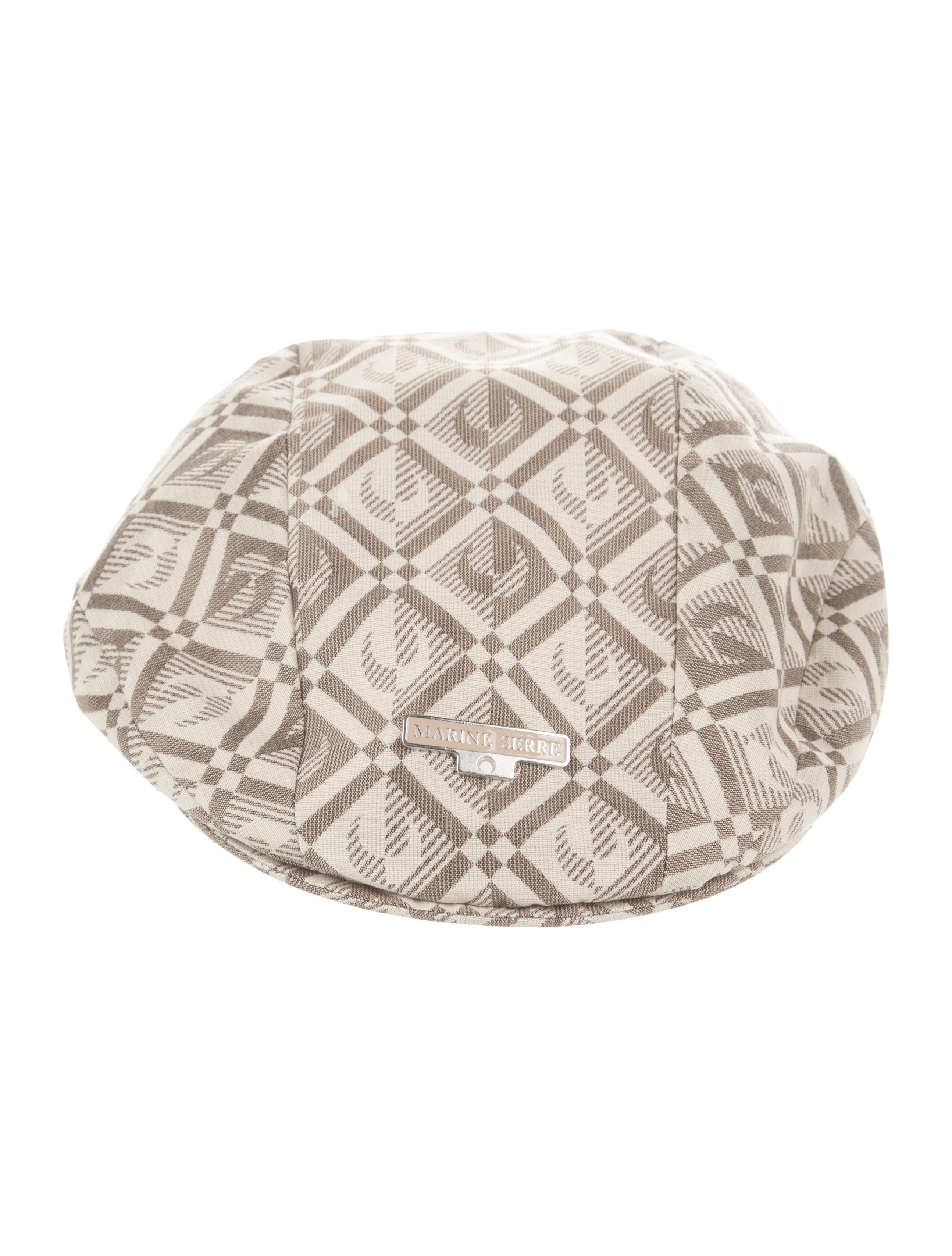 Marine Serre Pattern Printed Newsboy Hat