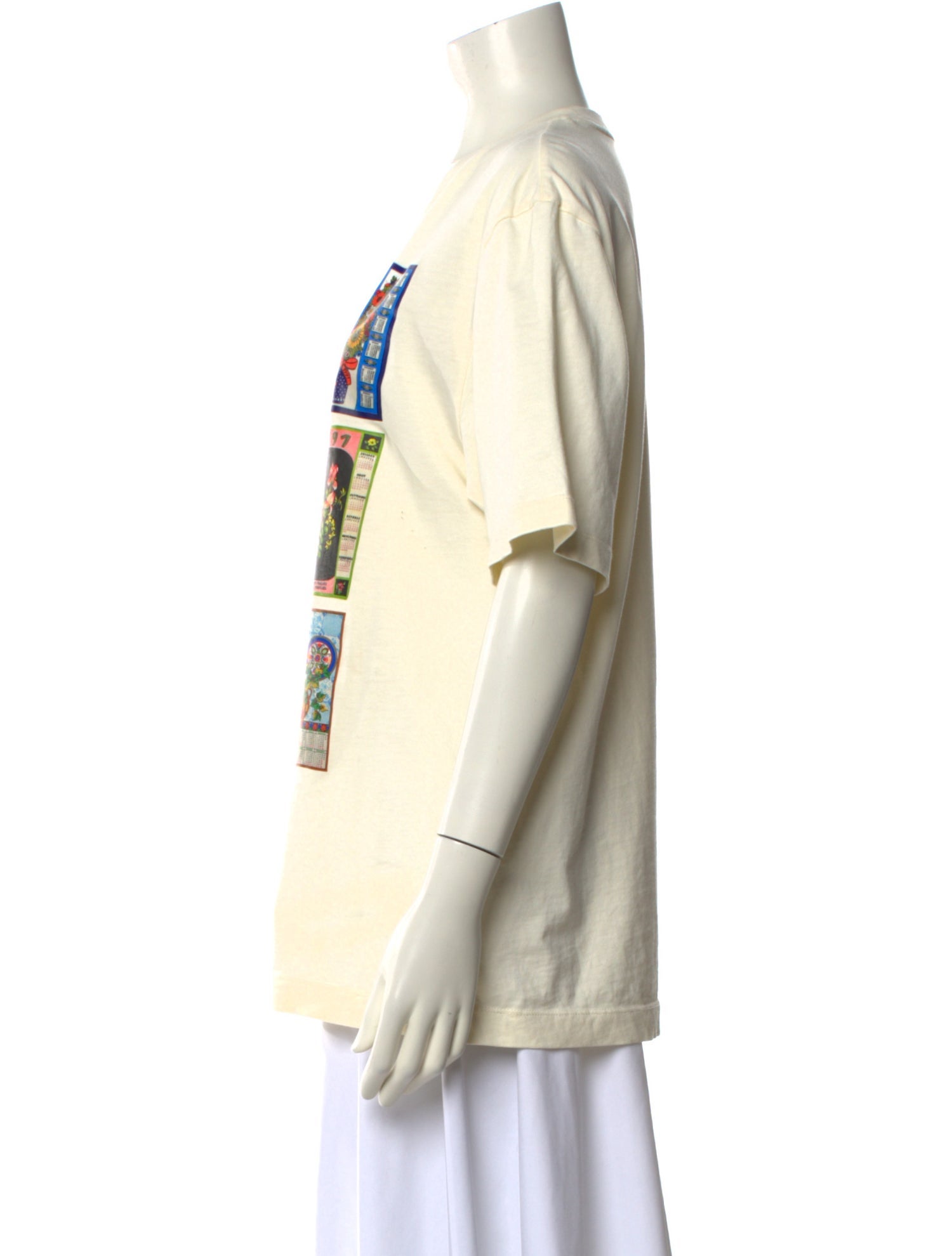 Marine Serre Graphic Print Crew Neck T-Shirt