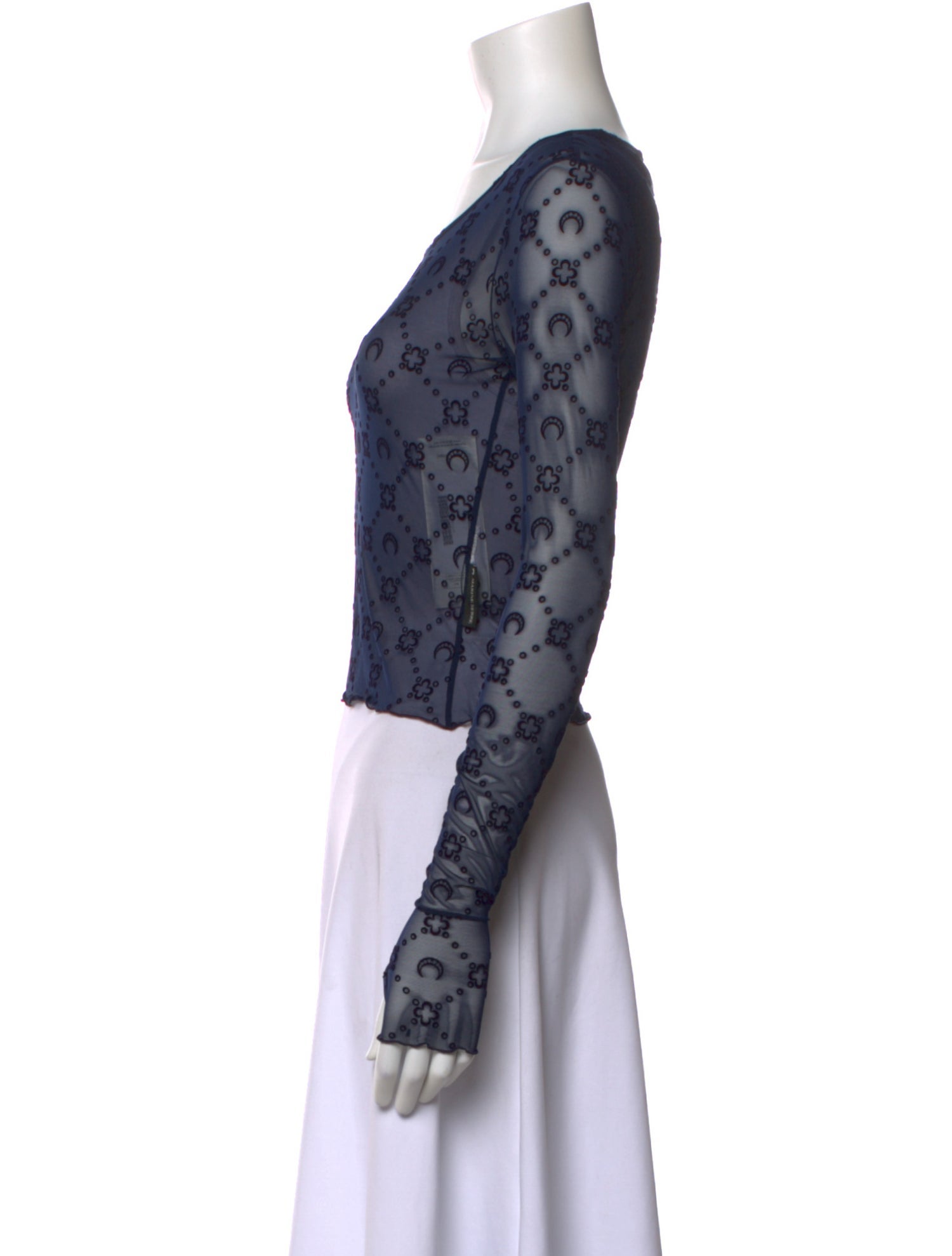 Marine Serre Patterned Crew Neck Top