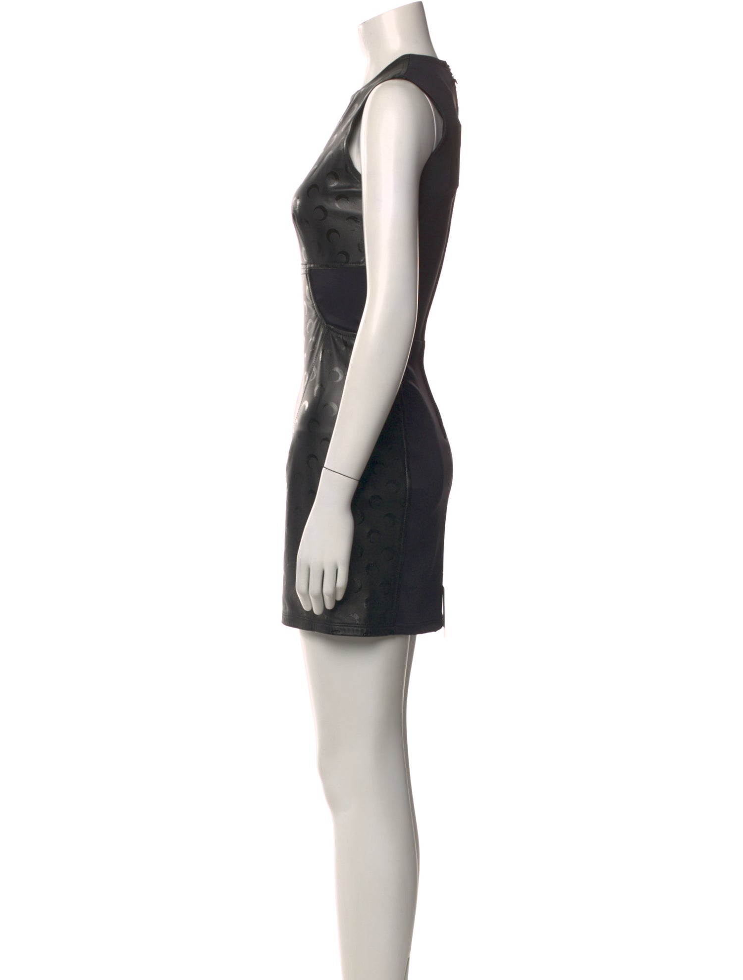 Marine Serre Lamb Leather Mini Dress w/ Tags