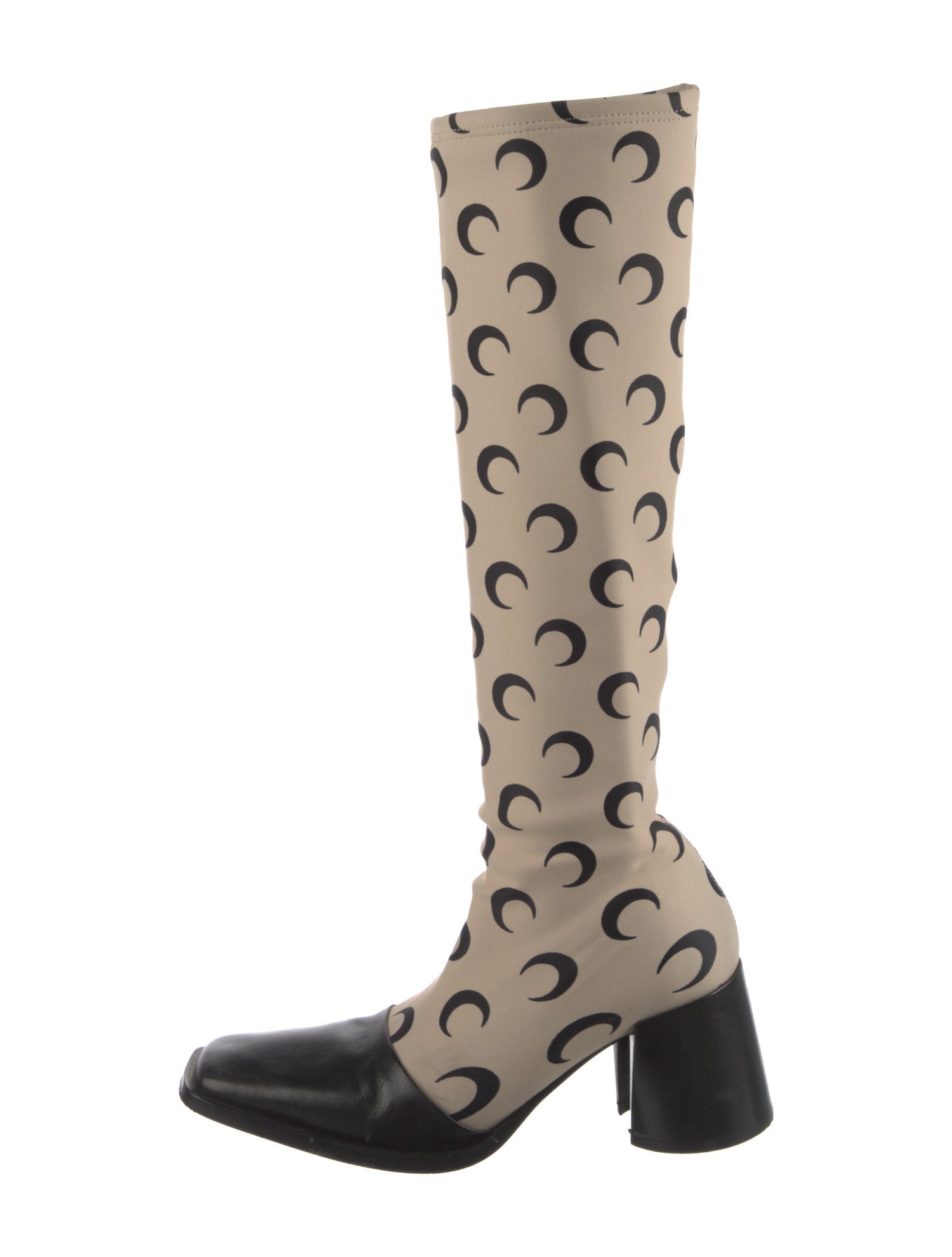 Marine Serre Nylon Printed Riding Boots