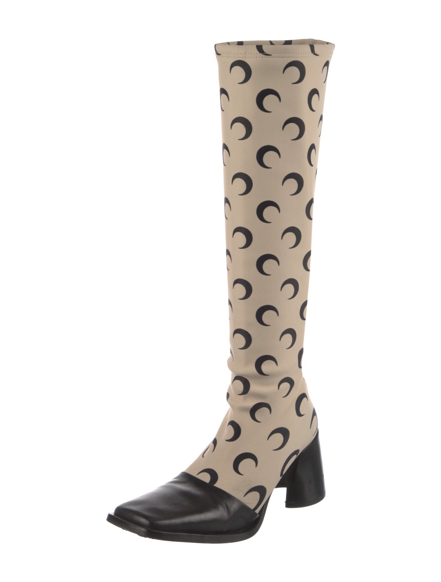 Marine Serre Nylon Printed Riding Boots