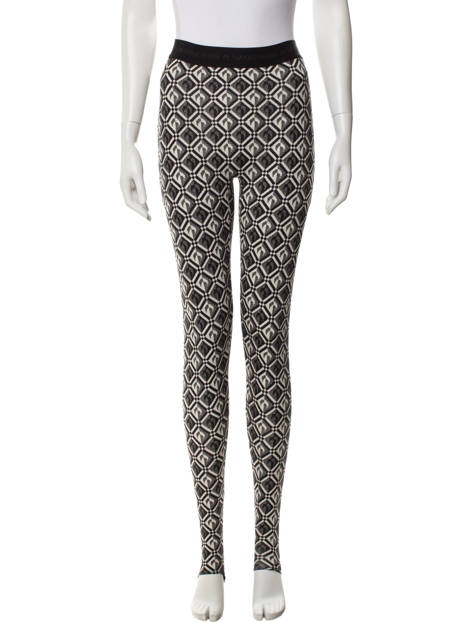 Marine Serre Printed Skinny Leg Pants