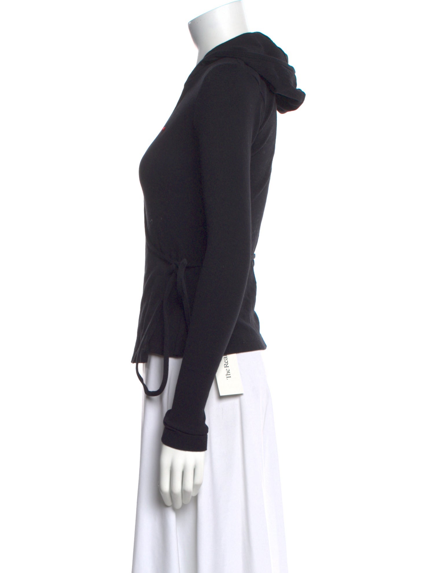 Marine Serre V-Neck Long Sleeve Hoodie