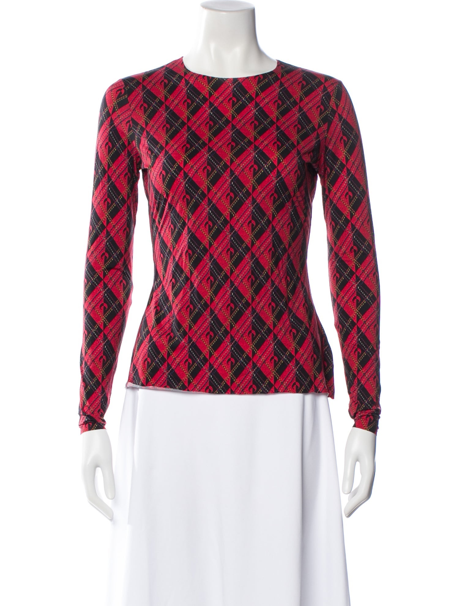 Marine Serre Patterned Crew Neck Top