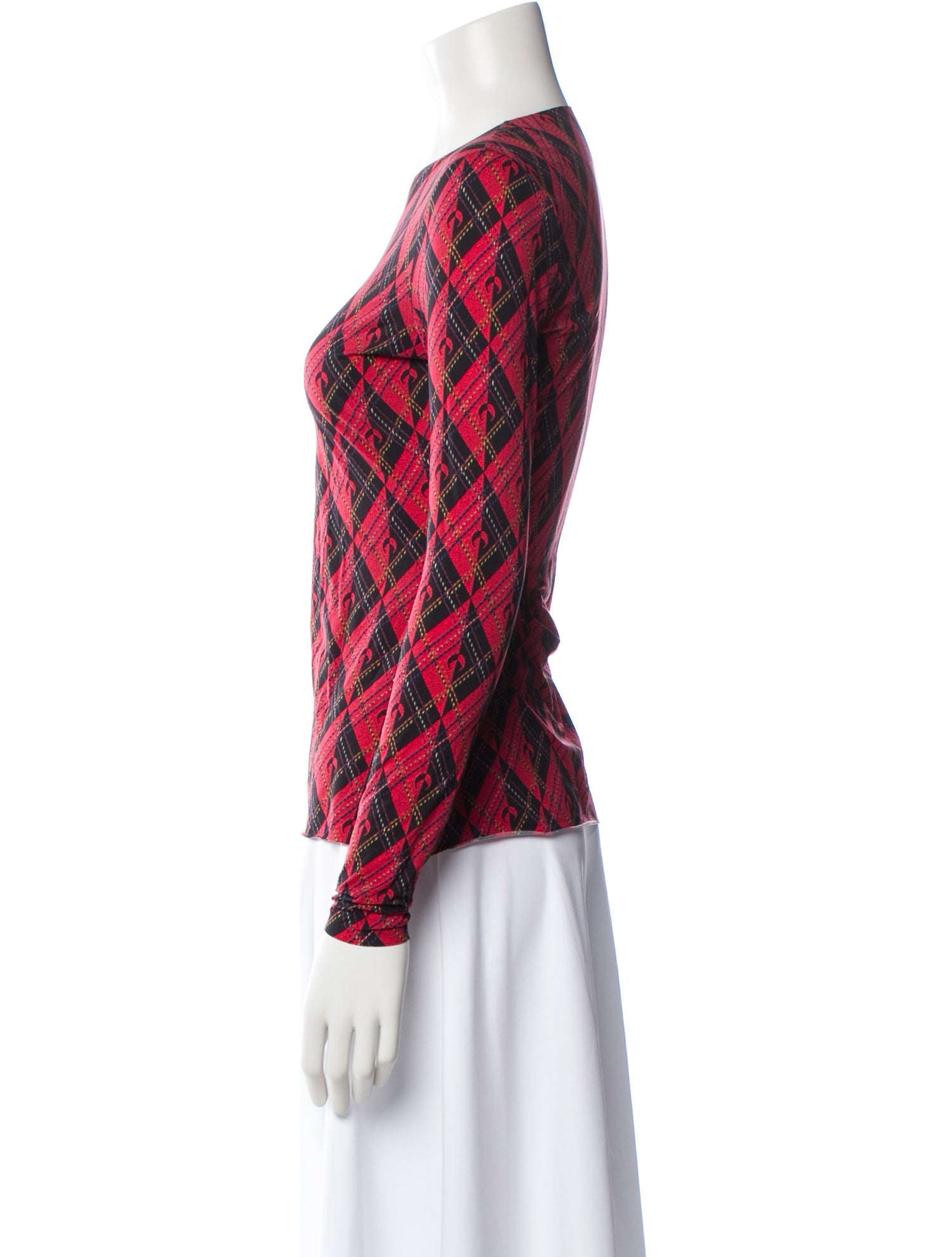 Marine Serre Patterned Crew Neck Top