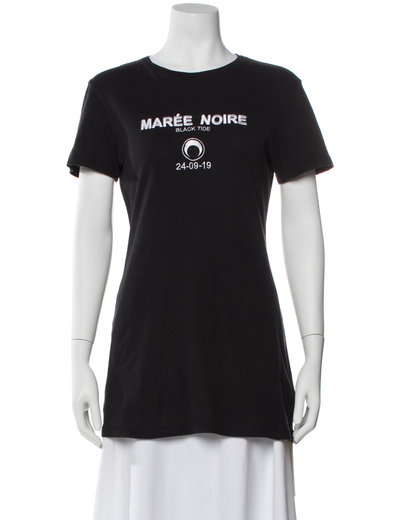 Marine Serre Graphic Print Crew Neck T-Shirt