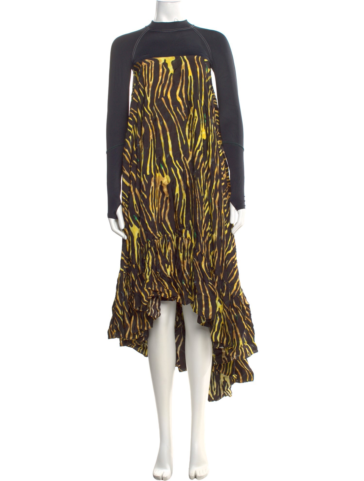 Marine Serre Printed Midi Length Dress