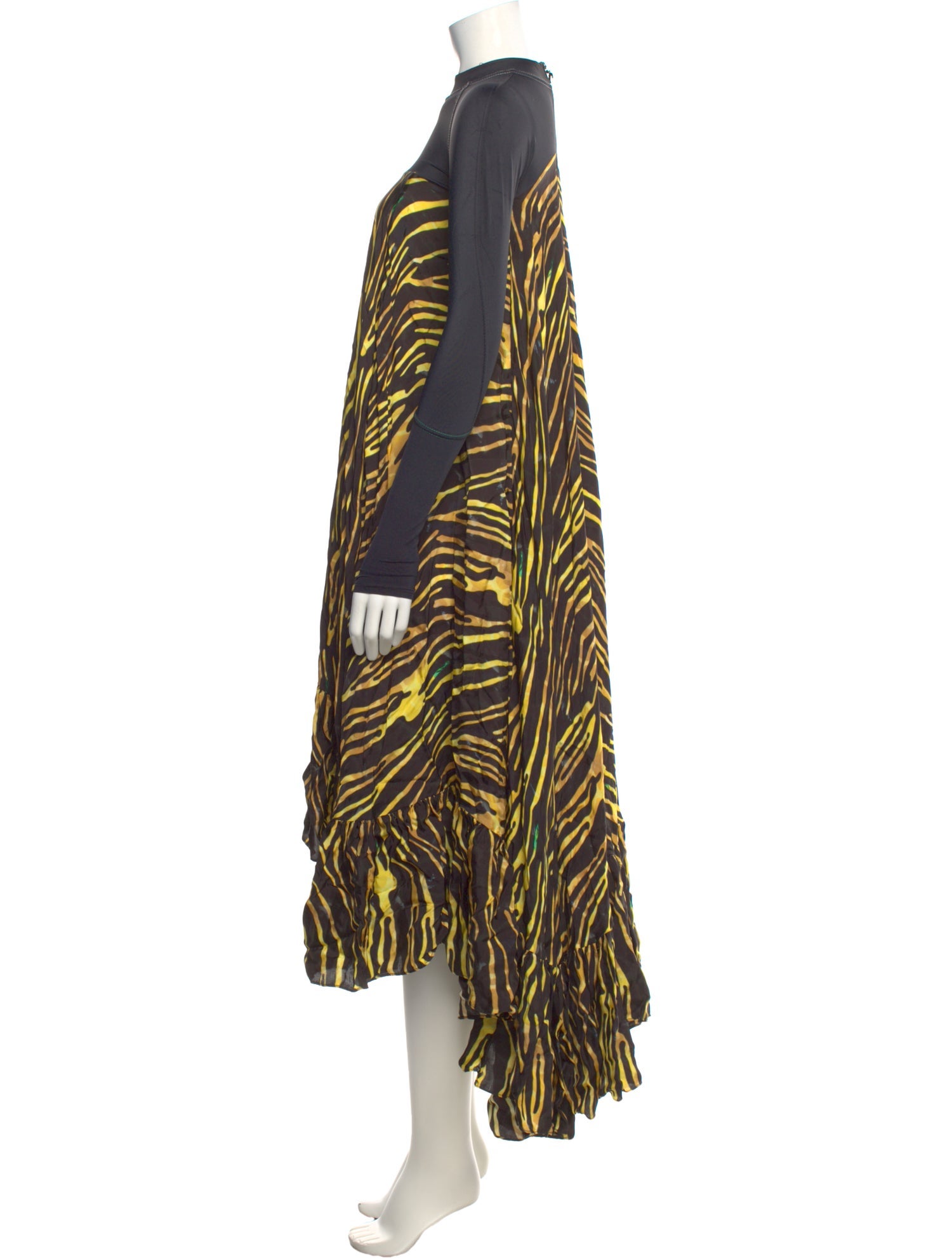 Marine Serre Printed Midi Length Dress