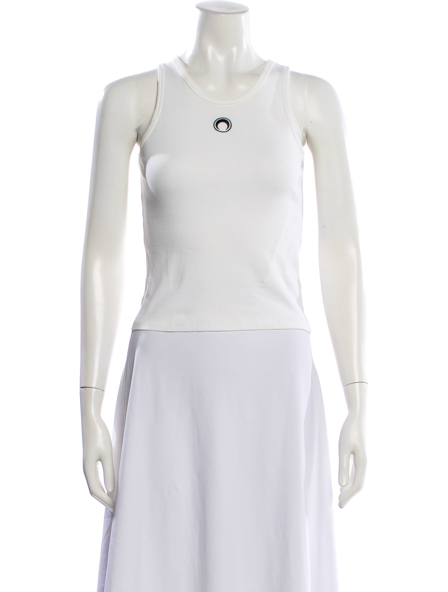 Marine Serre Crew Neck Sleeveless Top