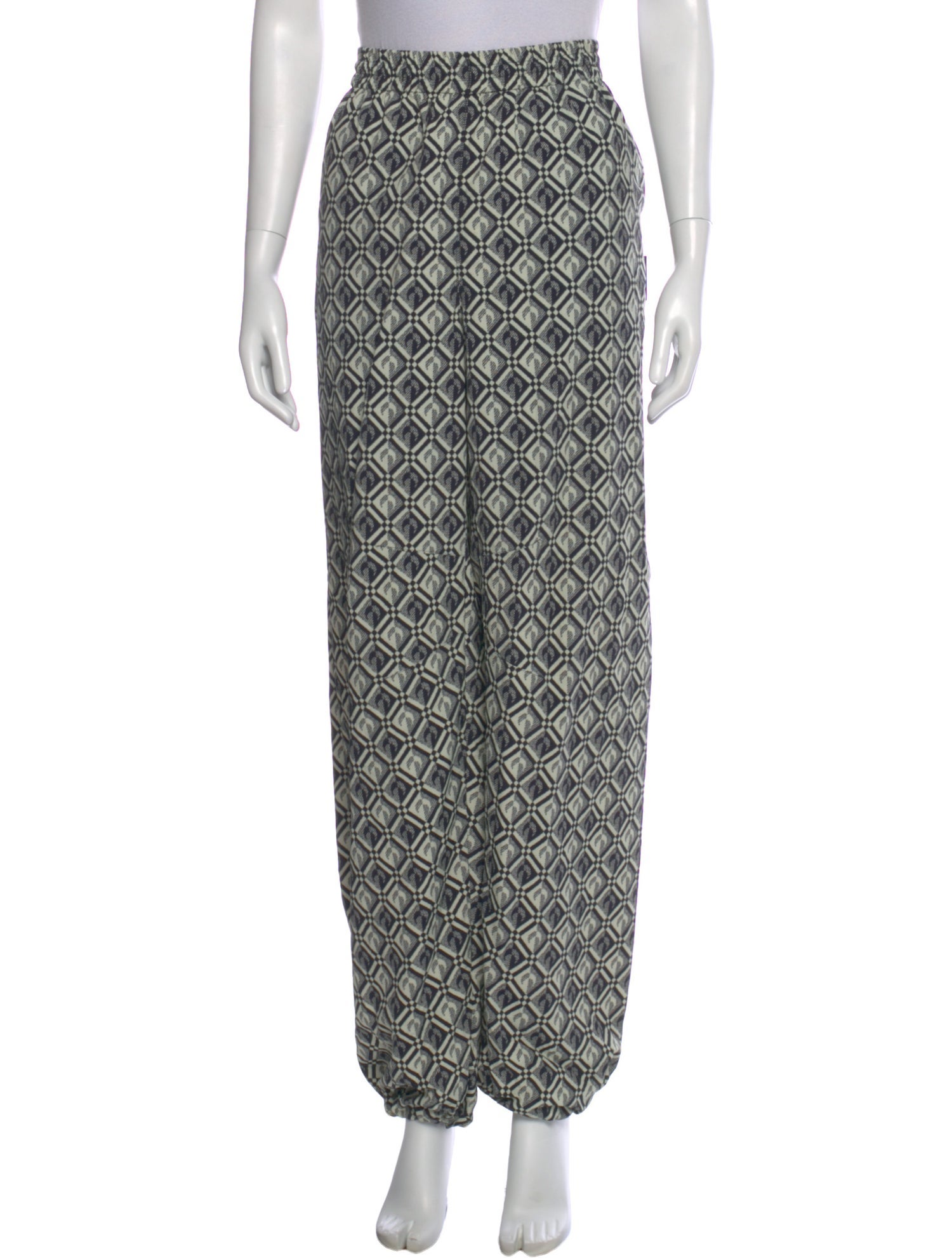 Marine Serre Printed Skinny Leg Pants