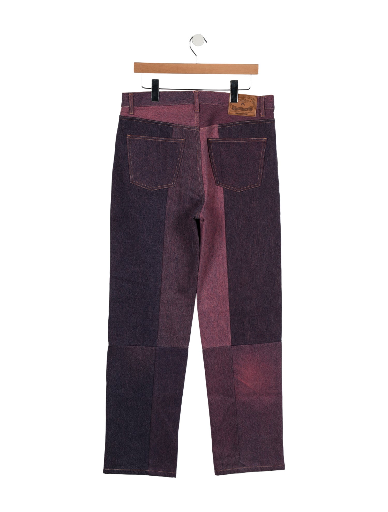 Marine Serre High-Rise Wide Leg Jeans