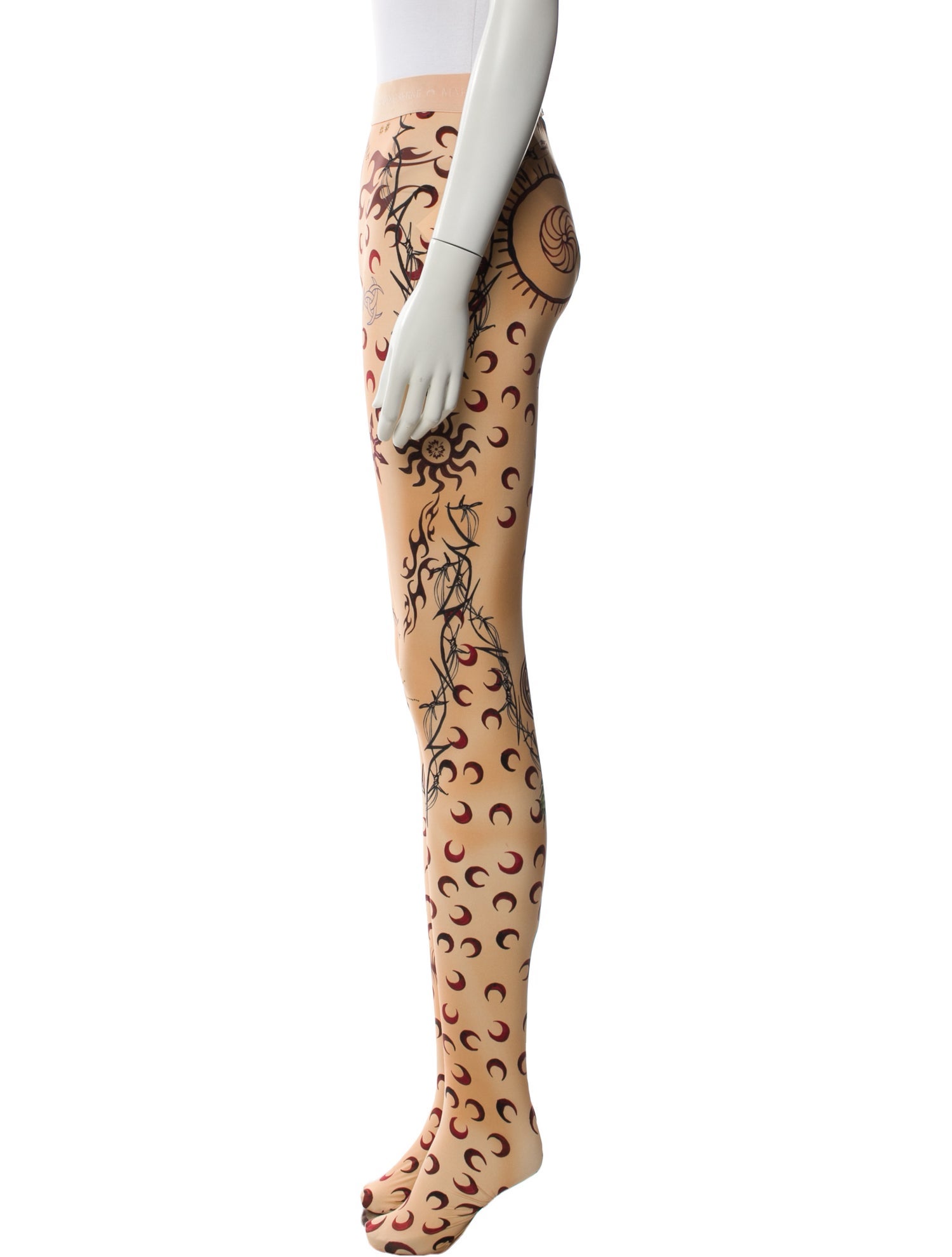 Marine Serre Printed Skinny Leg Pants