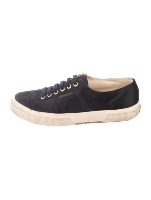 Man Repeller x Superga Satin Low-Top Snaekers Blac