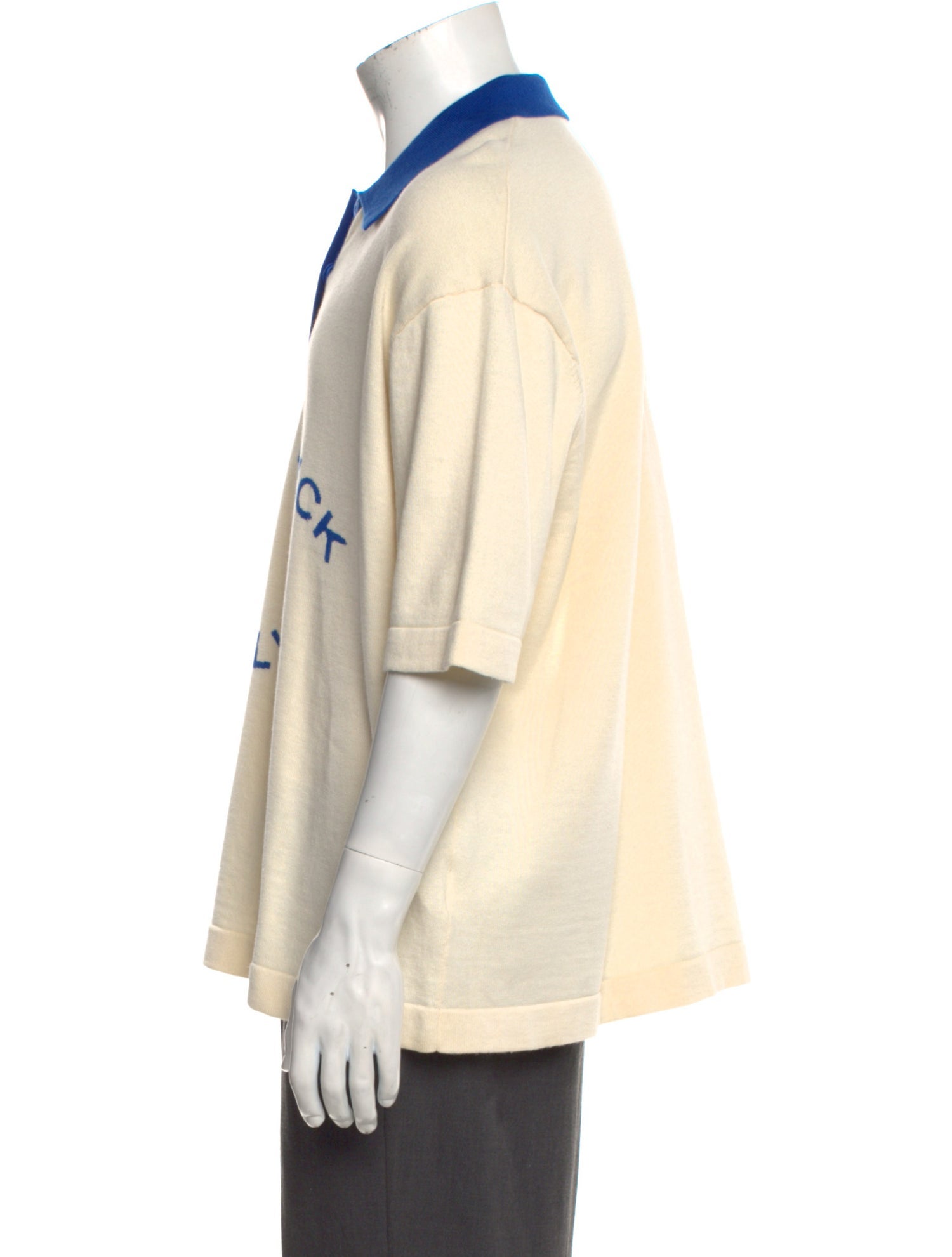 Mr. SATURDAY Graphic Print Mock Neck Polo Sweater w/ Tags