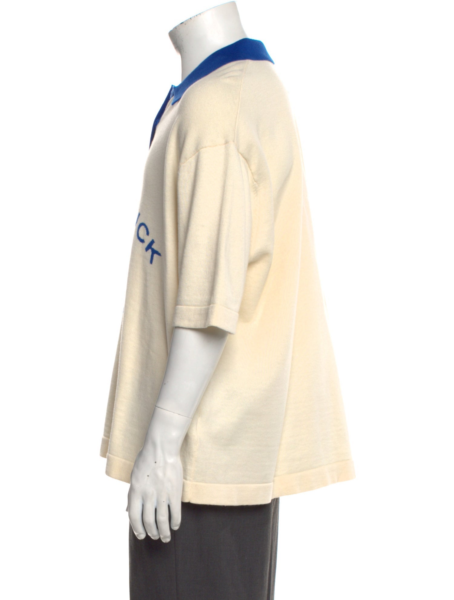 Mr. SATURDAY Graphic Print Mock Neck Polo Sweater w/ Tags