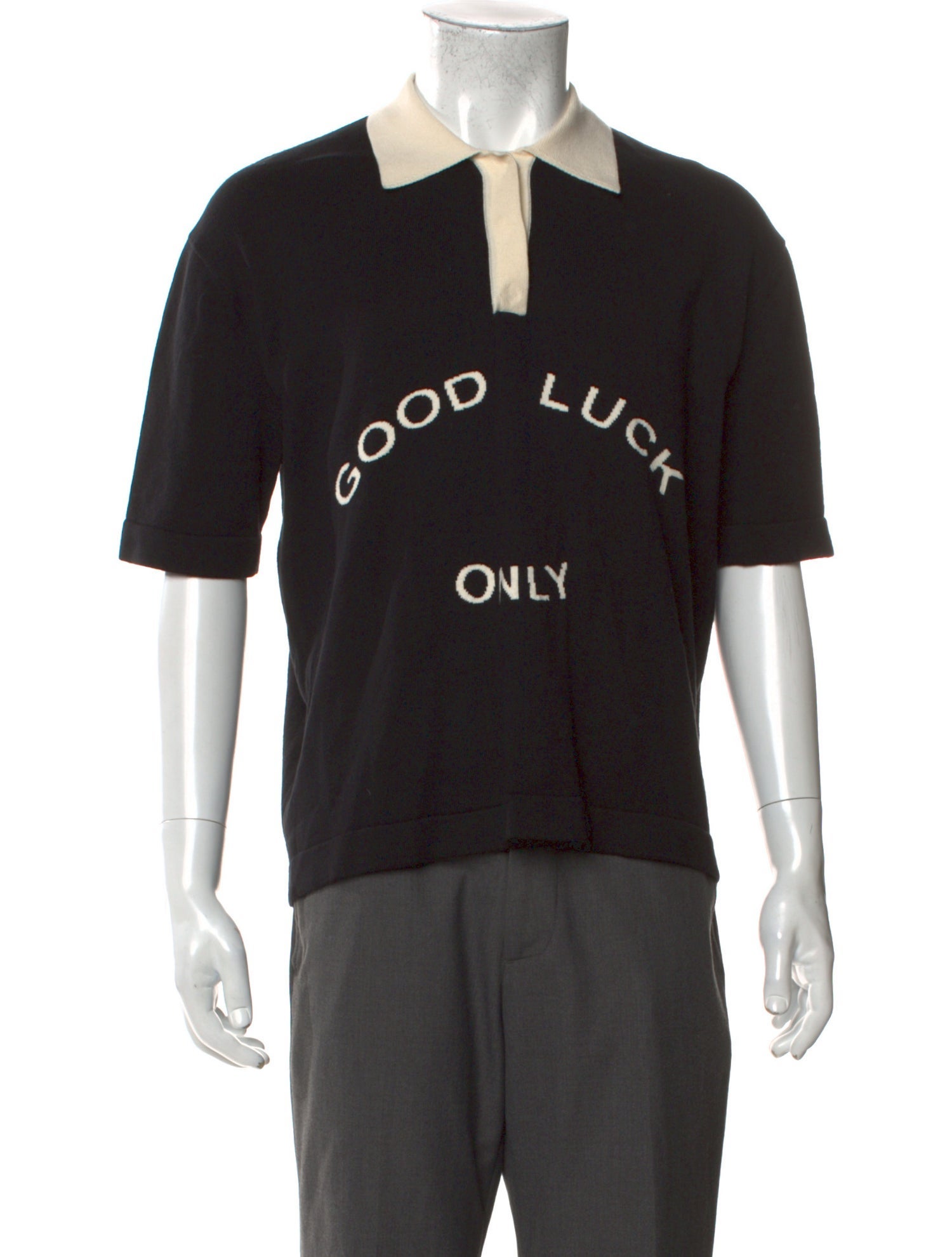 Mr. SATURDAY Graphic Print Collar Polo Shirt