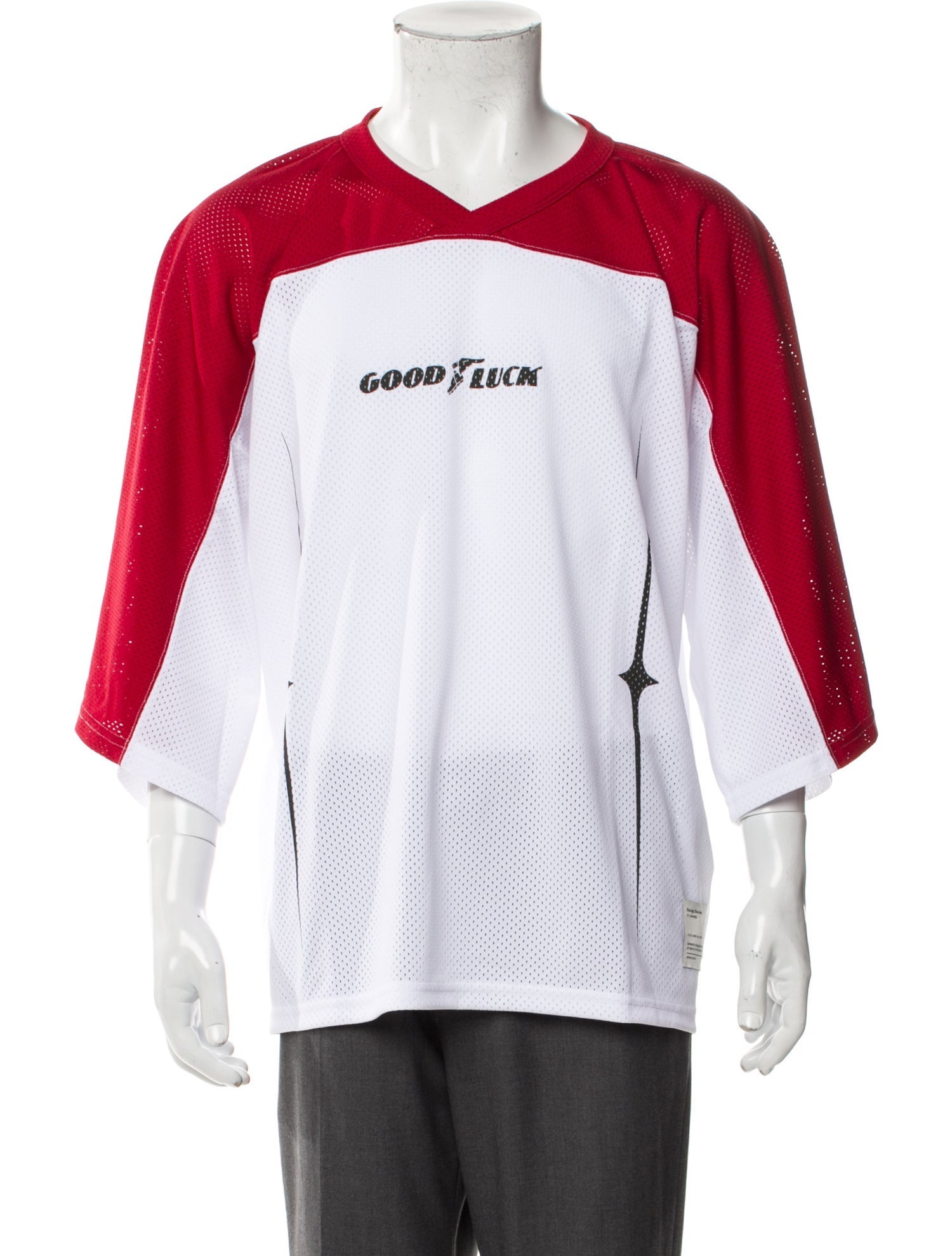 Mr. SATURDAY Graphic Print V-Neck T-Shirt