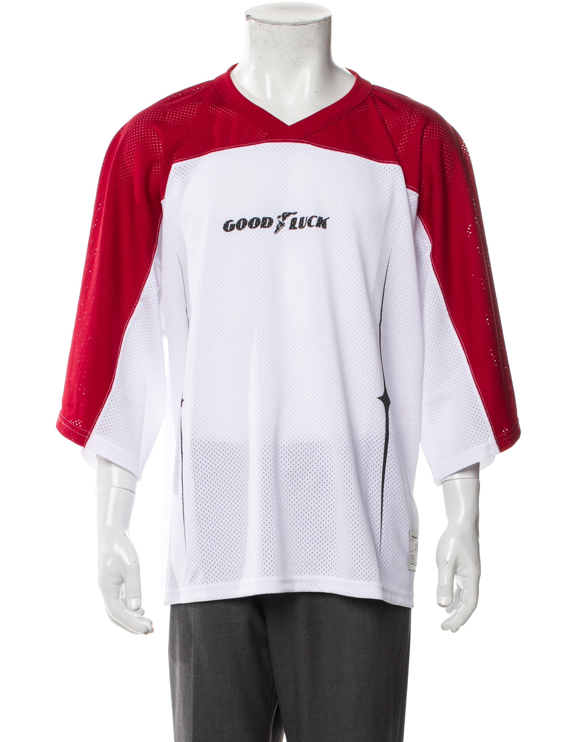 Mr. SATURDAY Graphic Print V-Neck T-Shirt